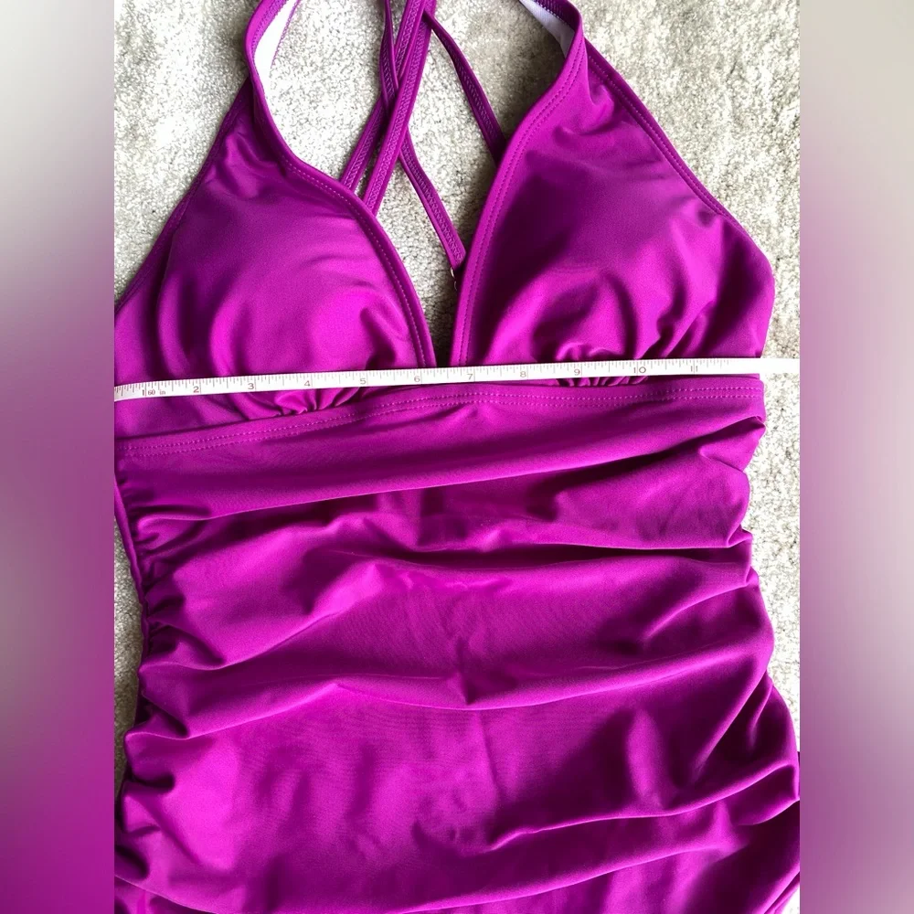 One piece rouched swimsuit NWT Small